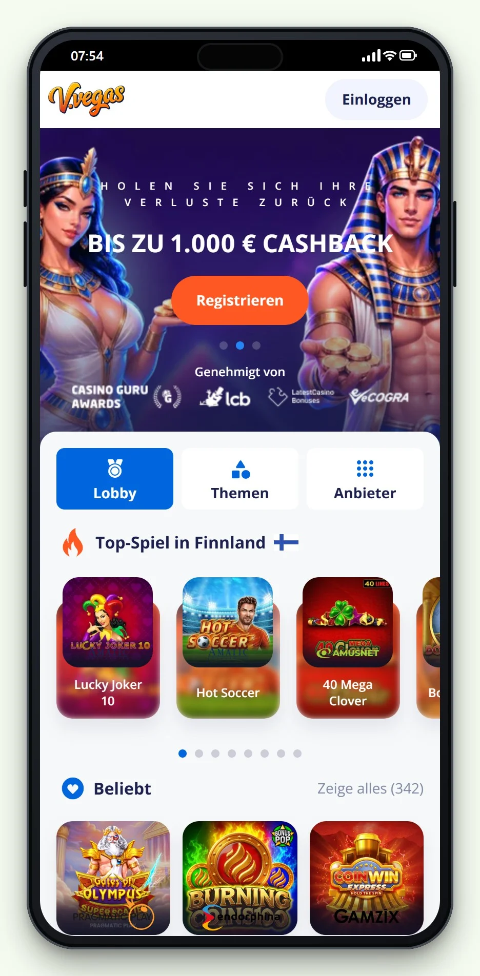 Pay N Play Casino ohne Registrierung: Vulkan Vegas